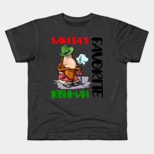 FUNNY SANTAS FAVORITE IRISHMAN Kids T-Shirt